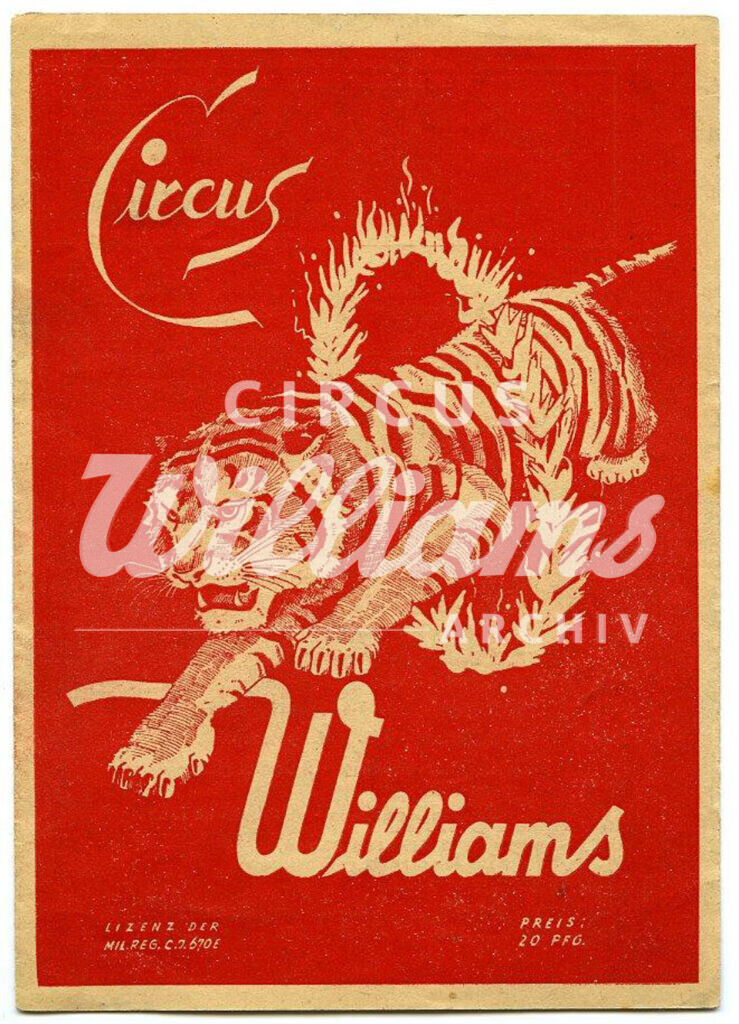 Programmheft der Tournee 1947